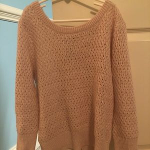 Pink sweater with bows